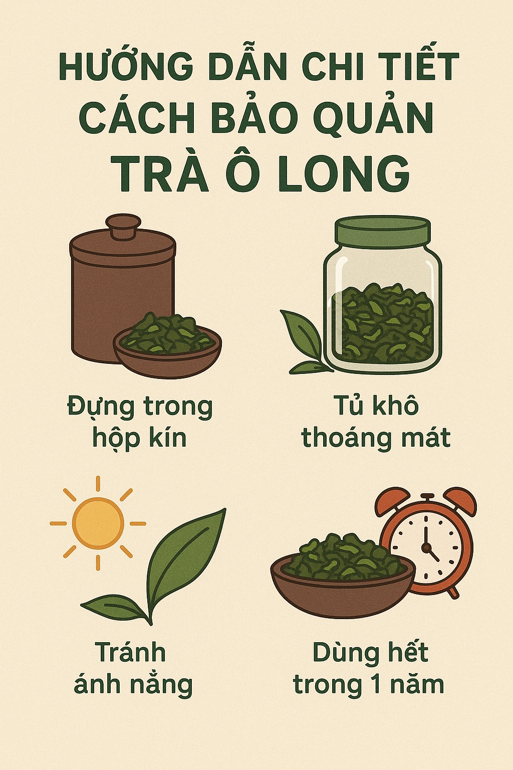 bảo quản trà ô long olongtea.vn