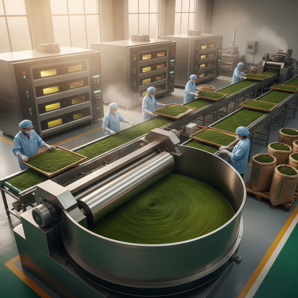 Day chuyen san xuat tra o long